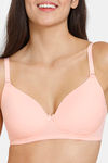 Zivame Beautiful Basics Padded Non Wired 3/4th Coverage Backless Bra - Peach Pearl — thumbnail 4